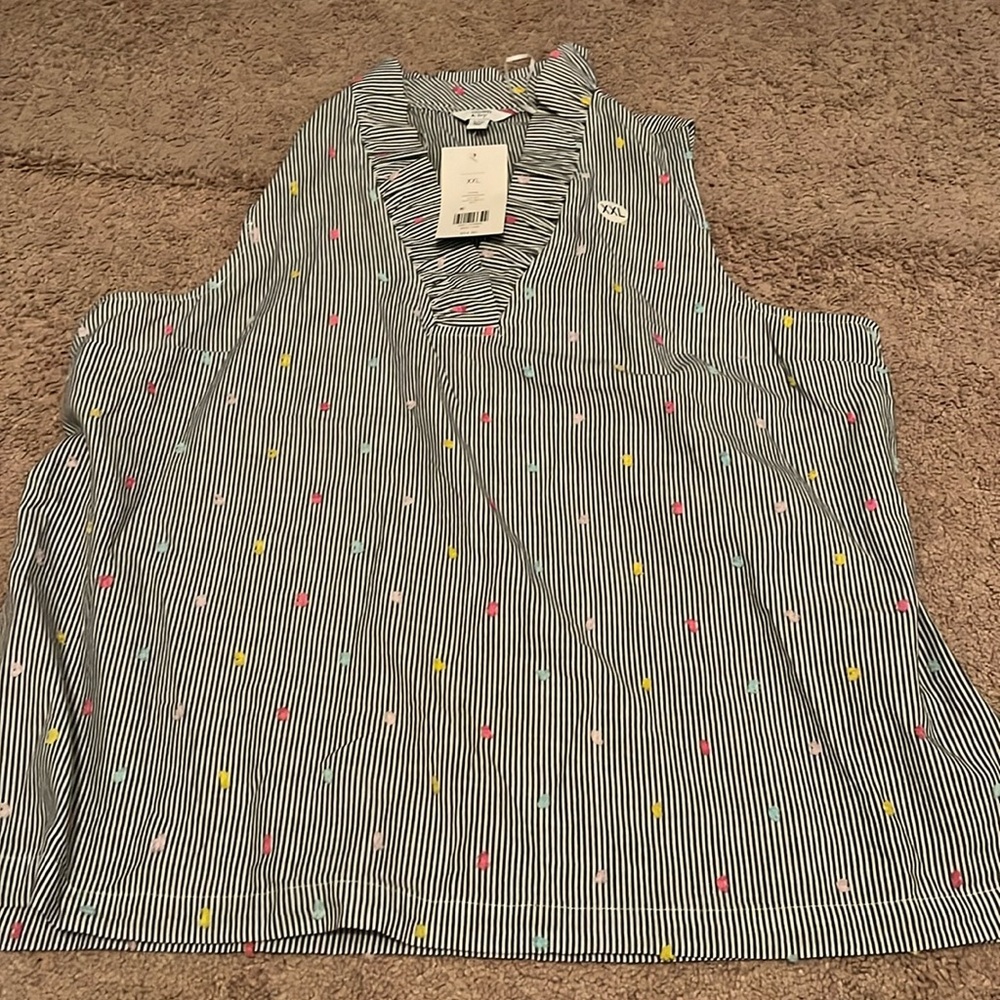 Crown & Ivy XXL ruffle tank NWT